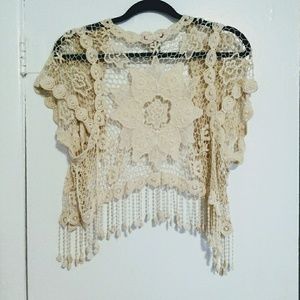 Vivid Collection Crocheted Shawl
